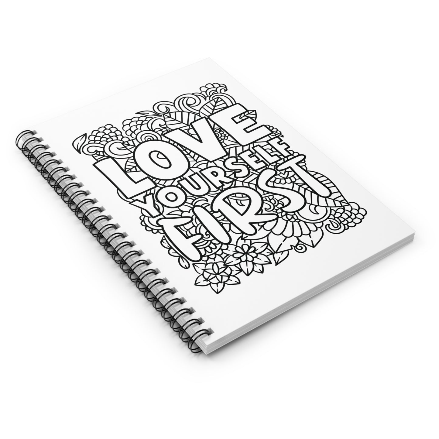 Love Yourself First Spiral Notebook - Ruled Line