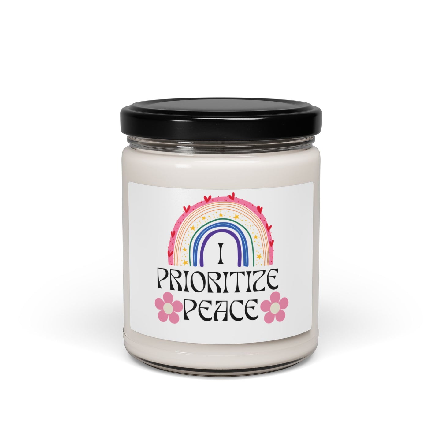 I Prioritize Peace Scented Soy Candle, 9oz