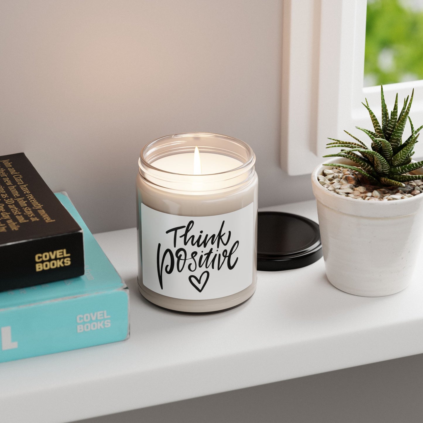 Think Positive Scented Soy Candle, 9oz