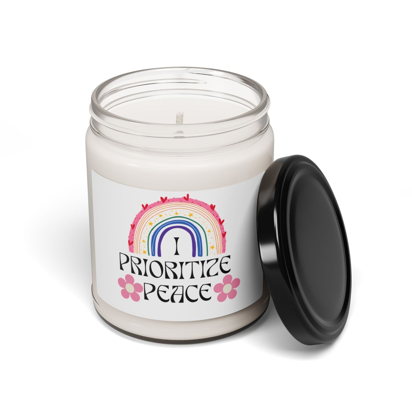 I Prioritize Peace Scented Soy Candle, 9oz