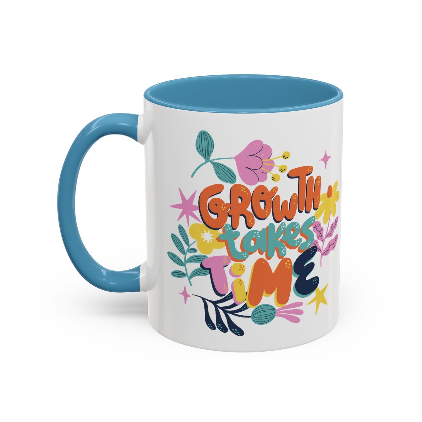 Growth Takes Time Accent Coffee Mug (11, 15oz)