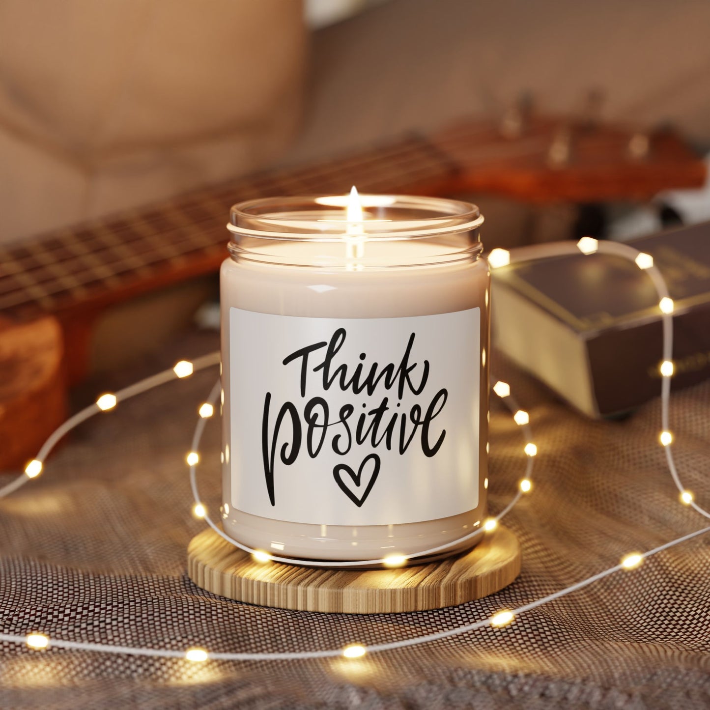 Think Positive Scented Soy Candle, 9oz