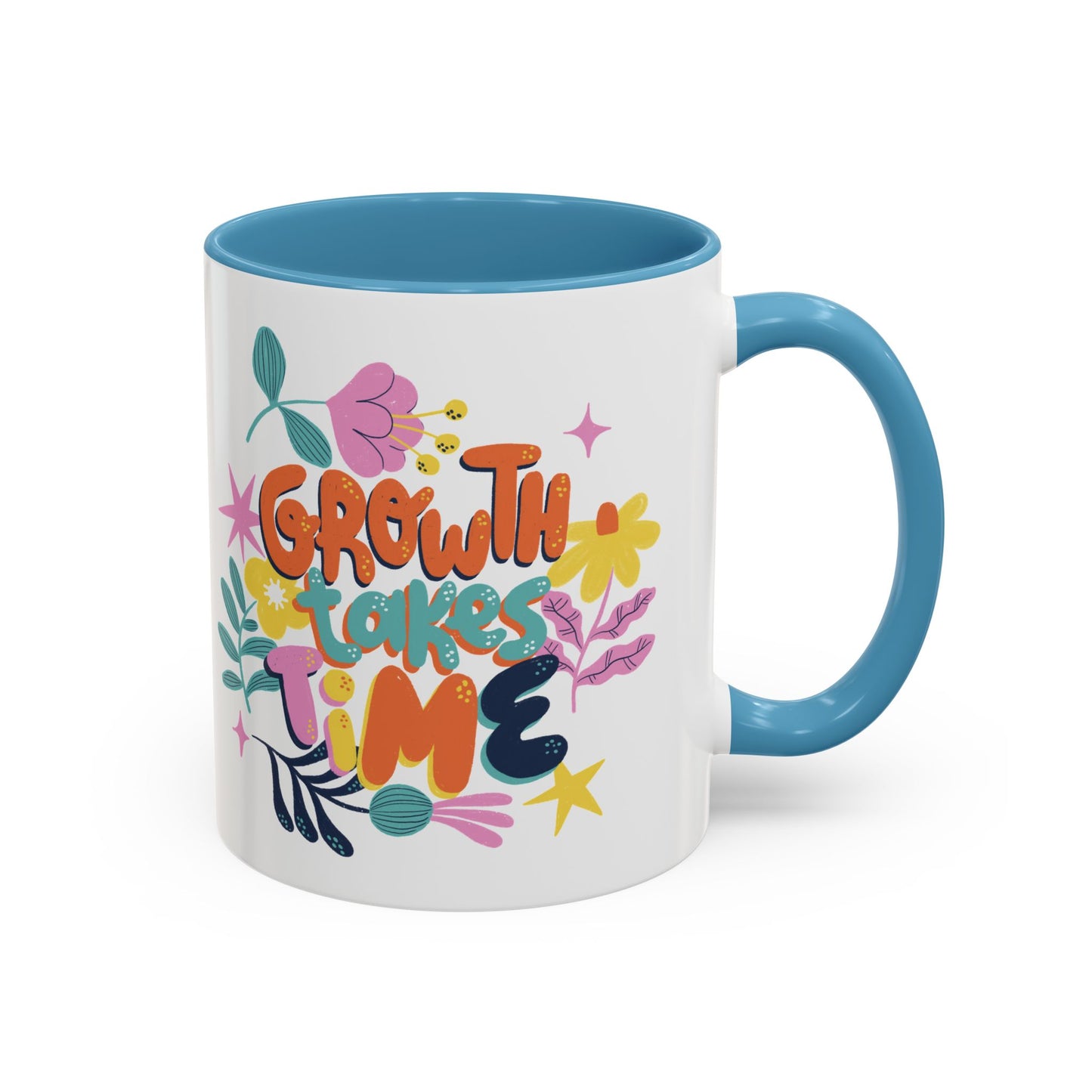 Growth Takes Time Accent Coffee Mug (11, 15oz)