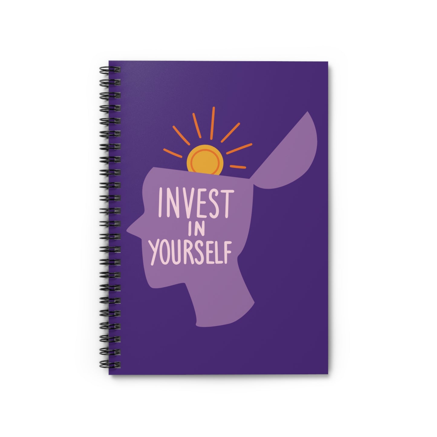 Invest in Yourself Spiral Notebook - Ruled Line