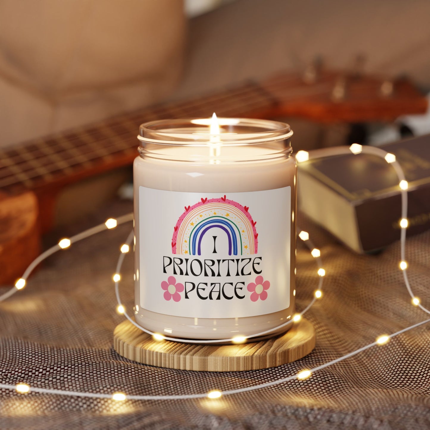 I Prioritize Peace Scented Soy Candle, 9oz