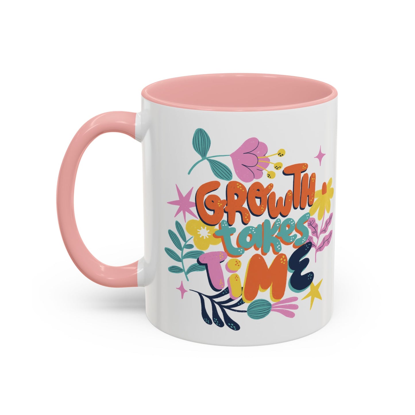 Growth Takes Time Accent Coffee Mug (11, 15oz)