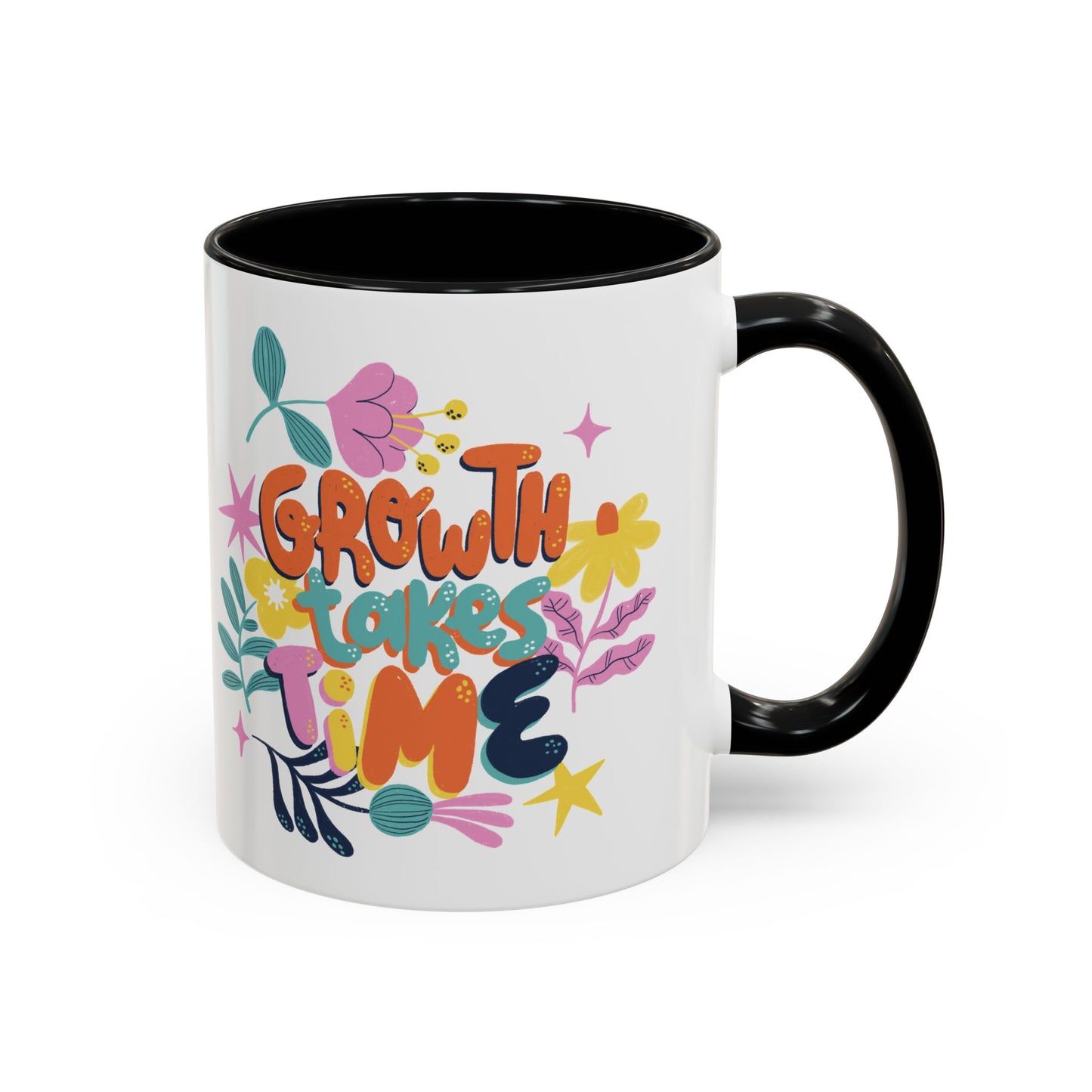 Growth Takes Time Accent Coffee Mug (11, 15oz)