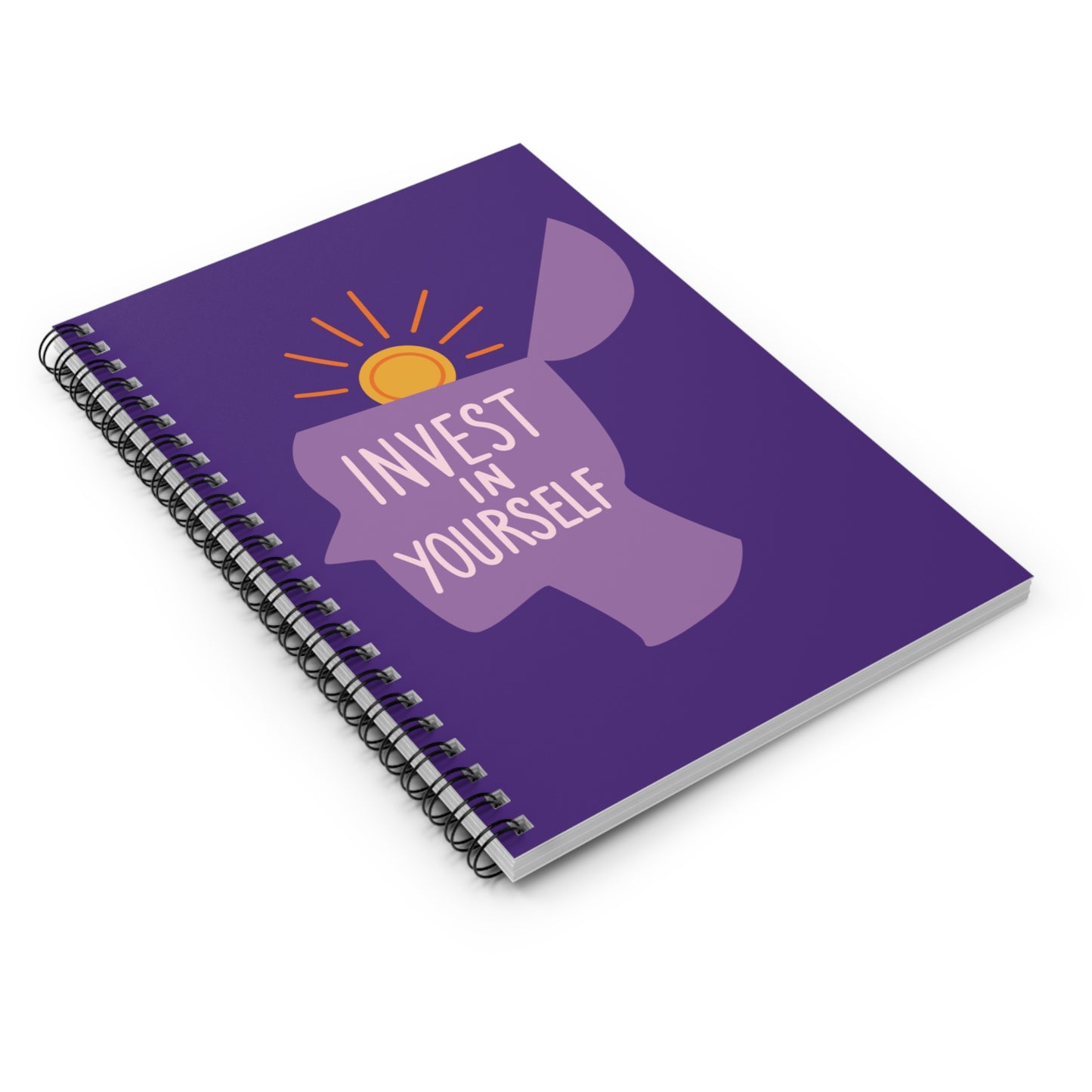 Invest in Yourself Spiral Notebook - Ruled Line