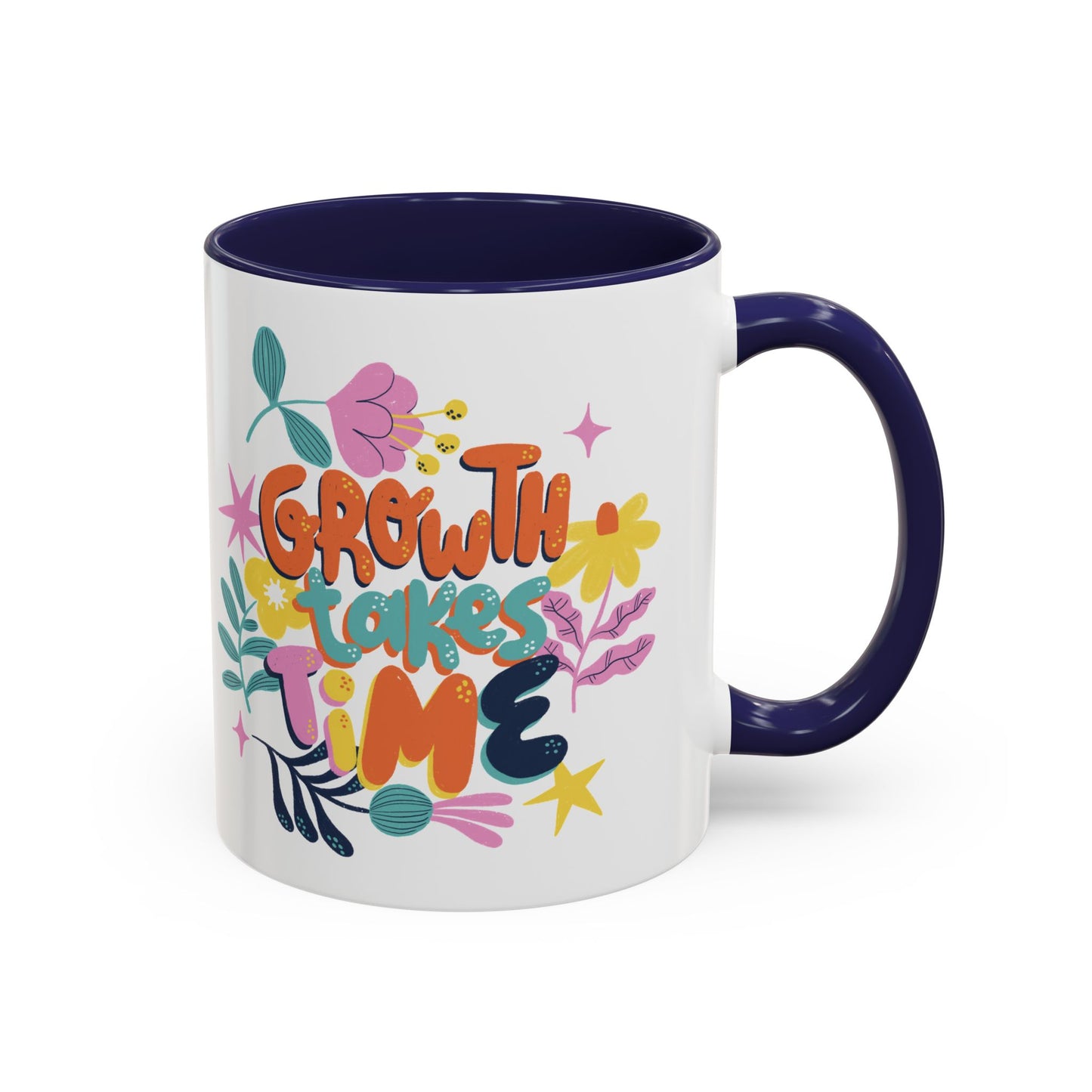 Growth Takes Time Accent Coffee Mug (11, 15oz)