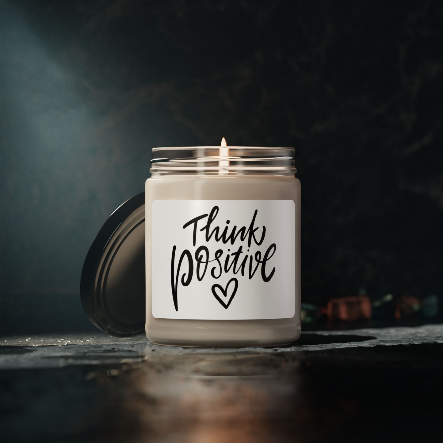 Think Positive Scented Soy Candle, 9oz